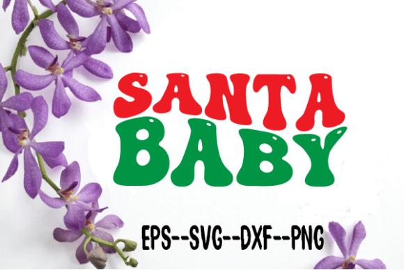 Santa Baby Christmas Retro Wavy SVG: A Designer’s Review