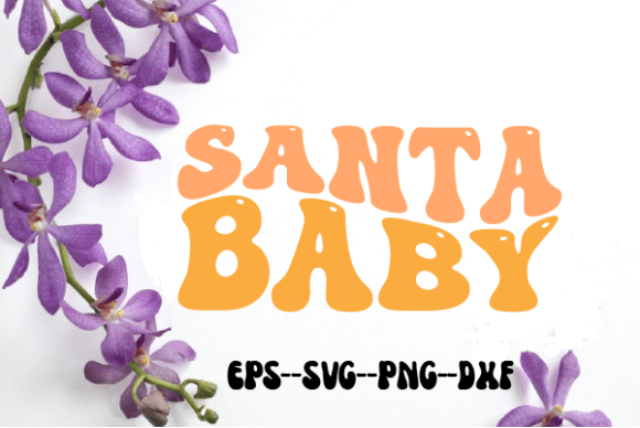Santa Baby Retro Wavy SVG: A Designer’s Review